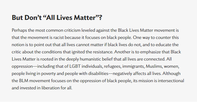 teaching black lives matter and the myth about all lives matter